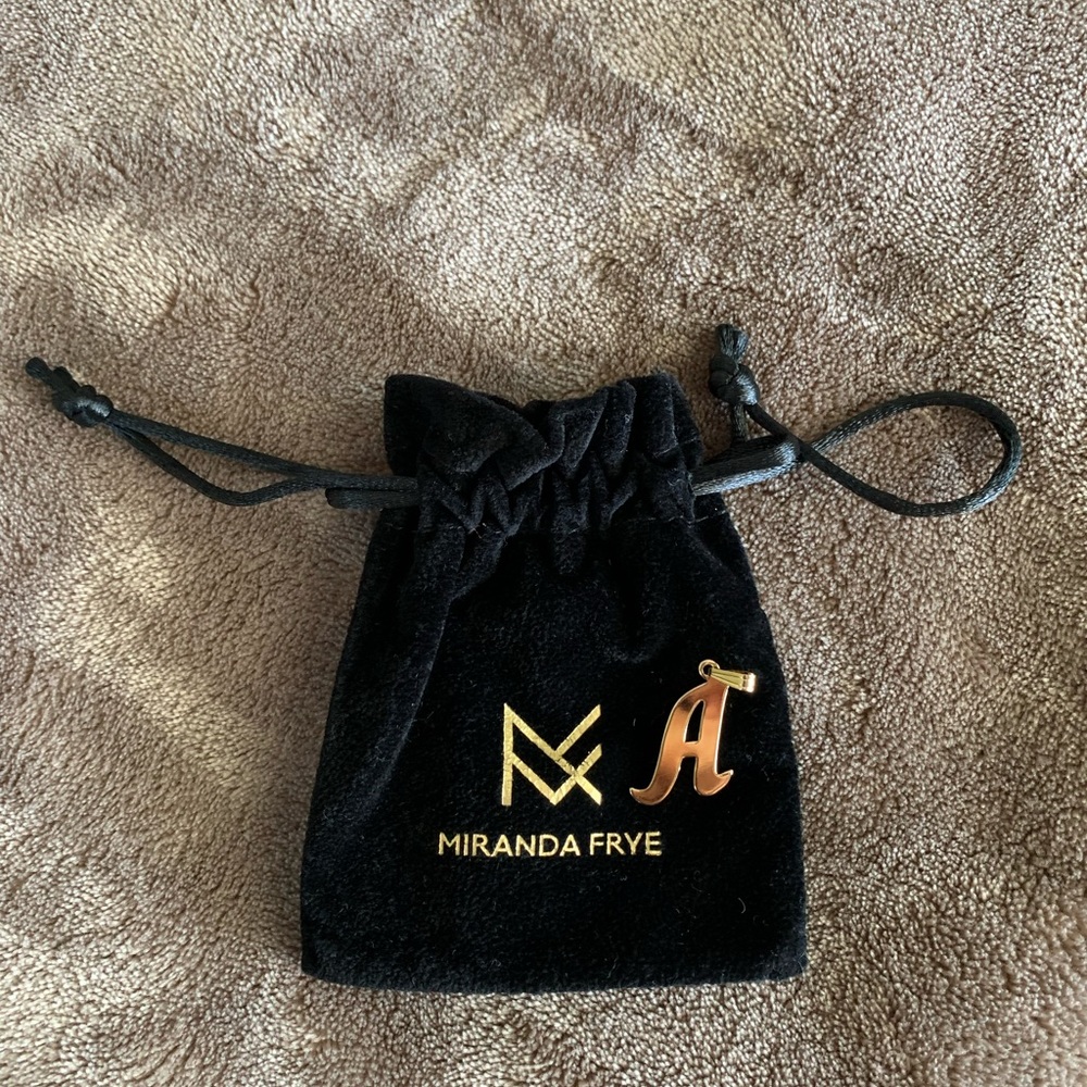 Miranda Frye Gold filled pendant Letter A